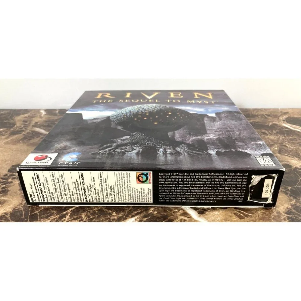 Riven: The Sequel to Myst Windows/Mac 1997 CD-Rom w/BradyGames Hints & Solutions